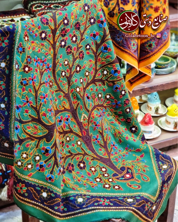 رومیزی پته طرح درخت زندگی 